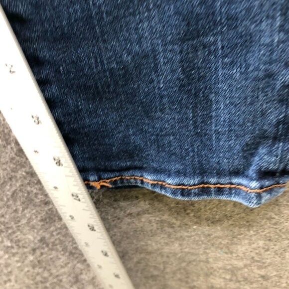 Abercrombie Kids Girls Size 14 Slim Skinny Jeans Blue Distressed - Picture 8 of 8